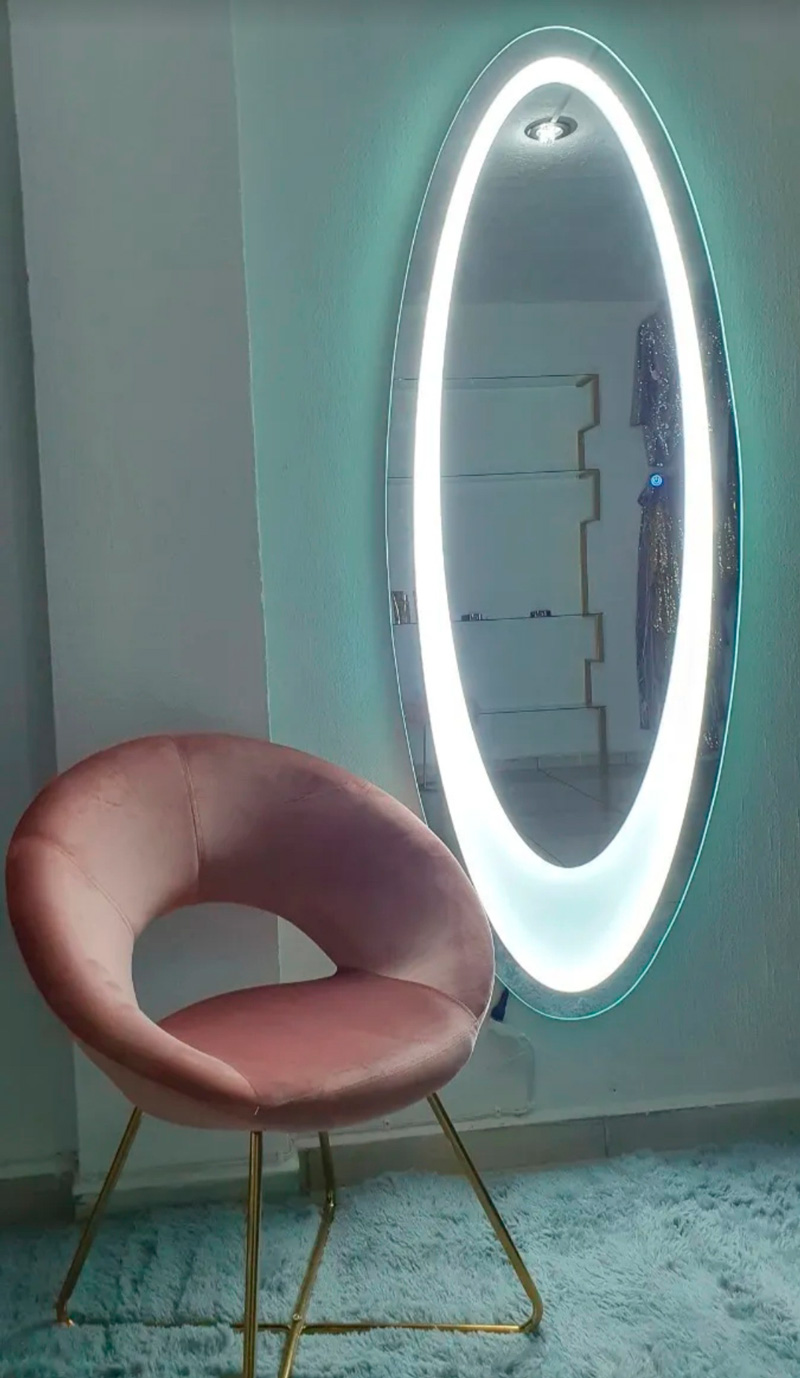 Espejo con Luz Led Integrada Mod Cuerpo Completo - GLDesign